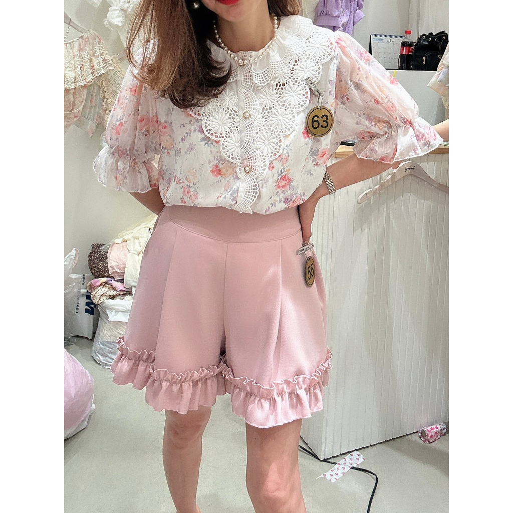 韓國代購 正韓yard 褲裙米色=白色