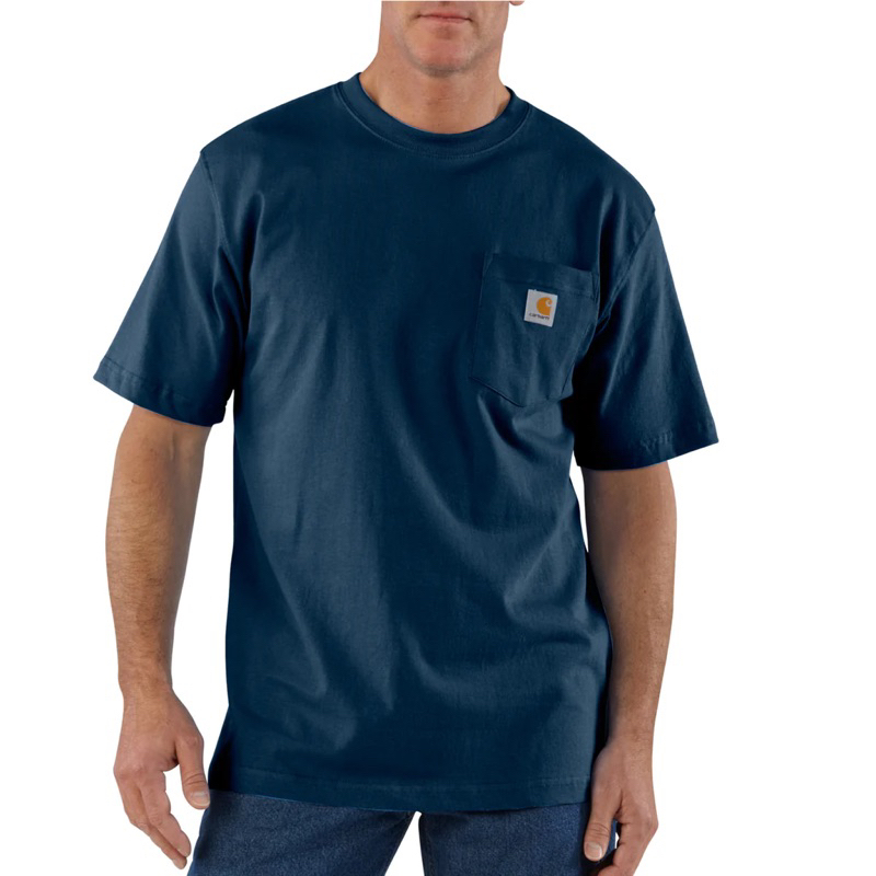 Carhartt K87 Logo Pocket Tee 深藍 海軍藍 Navy 口袋 素Tee 短T