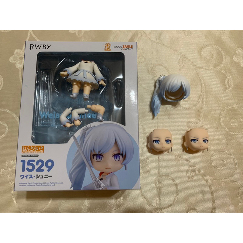 (殺肉)拆擺 GSC 1529 代理版 黏土人 RWBY 懷絲·雪倪 魏絲 雪倪 黏土人 前後髮 殺肉臉 單馬尾