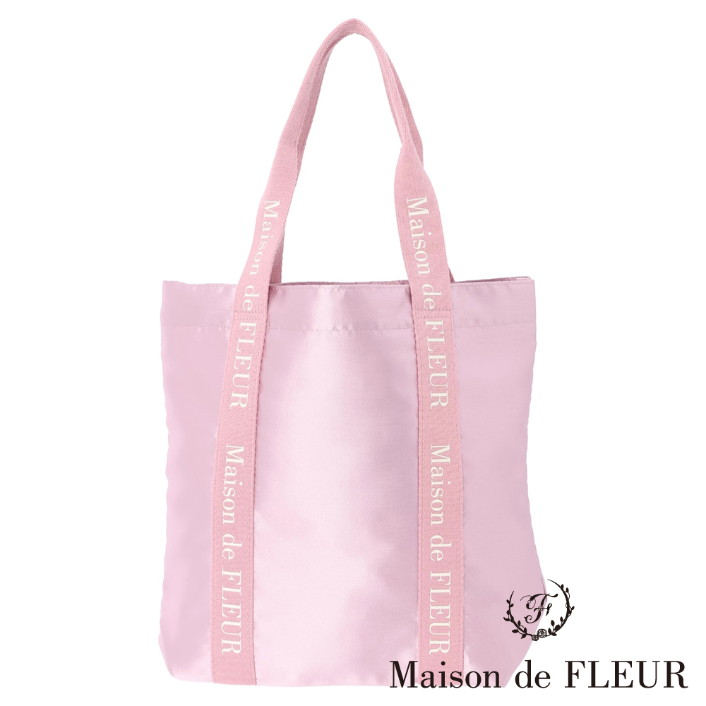 Maison de FLEUR 【WEB限定】甜美LOGO印花方形托特包(8S33F0J0700)