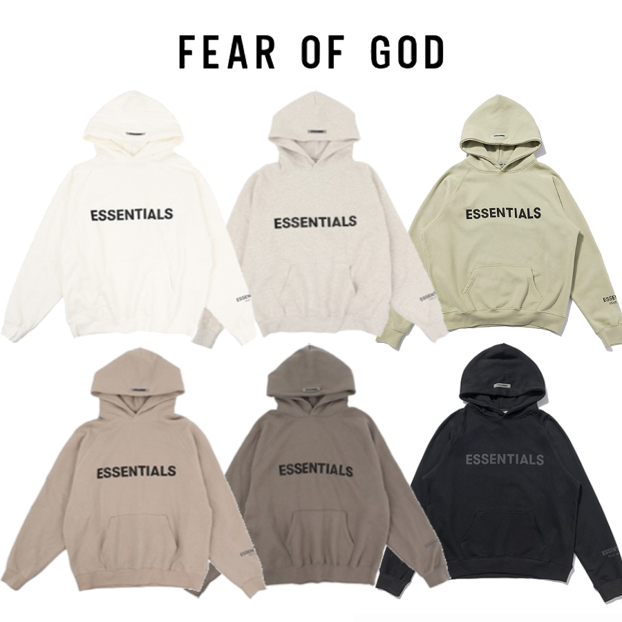 【Mr.W】ESSENTIALS FEAR OF GOD 反光衛衣帽衫 帽t 長袖連帽t恤 寬鬆oversize 百搭