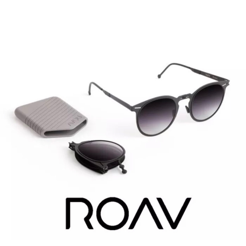 美國 ROAV 折疊太陽眼鏡 RIVIERA MOD8103 漸層灰 偏光鏡片