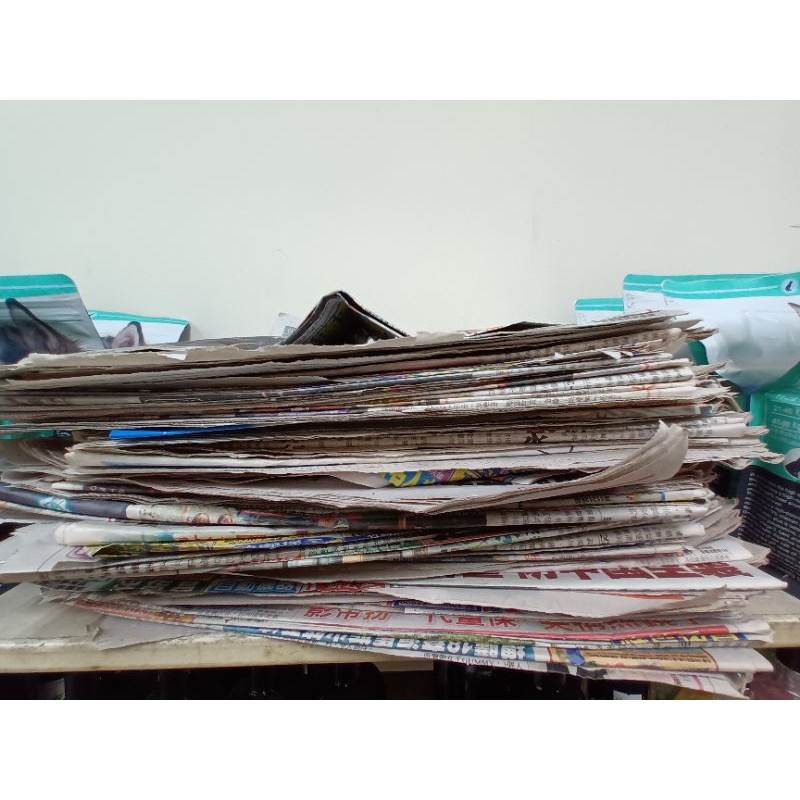 舊報紙 1公斤=8~9份=18元 二手報紙 自由時報 廢包裝  包裹包材 寵物尿墊 寵物便盆墊材