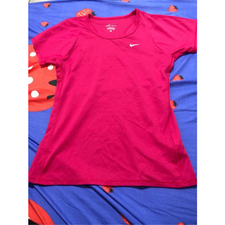 Nike桃紅色S號運動上衣/瑜珈衣/跑步衣 DRI-FIT