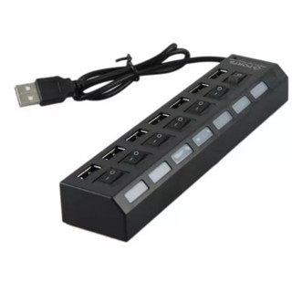 USB 2.0 7 HUB 插座型usb分線器