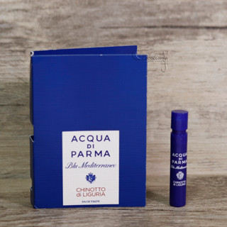 Acqua di Parma 藍色地中海系列 利古里亞柑橘 中性淡香水 1.2ml 可噴式 全新 現貨