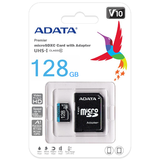 💜生活緣💜👍贈收納盒ADATA 威剛 128G  TF記憶卡 microSDXC A1 U1 C10 V10