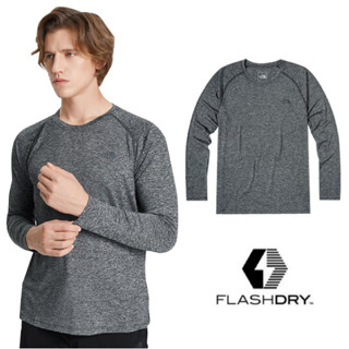 【美國 The North Face】男 款快排透氣圓領長袖運動T恤 FLASHDRY 輕量登山排汗衣_4NA7