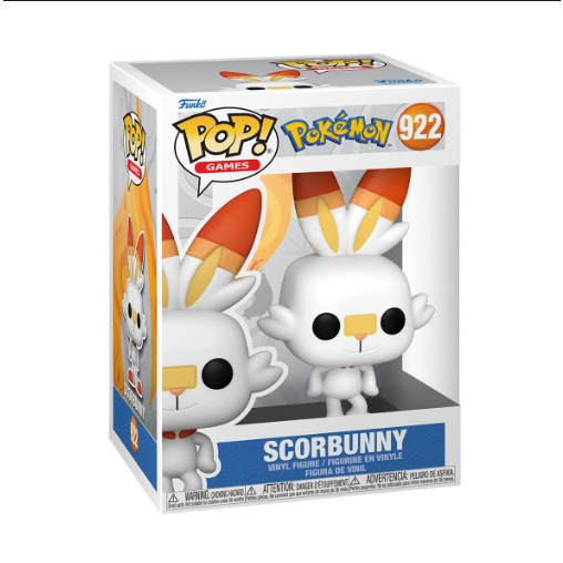 FUNKO POP 922  Pokemon SCORBUNNY  寶可夢 炎兔兒 收藏 公仔