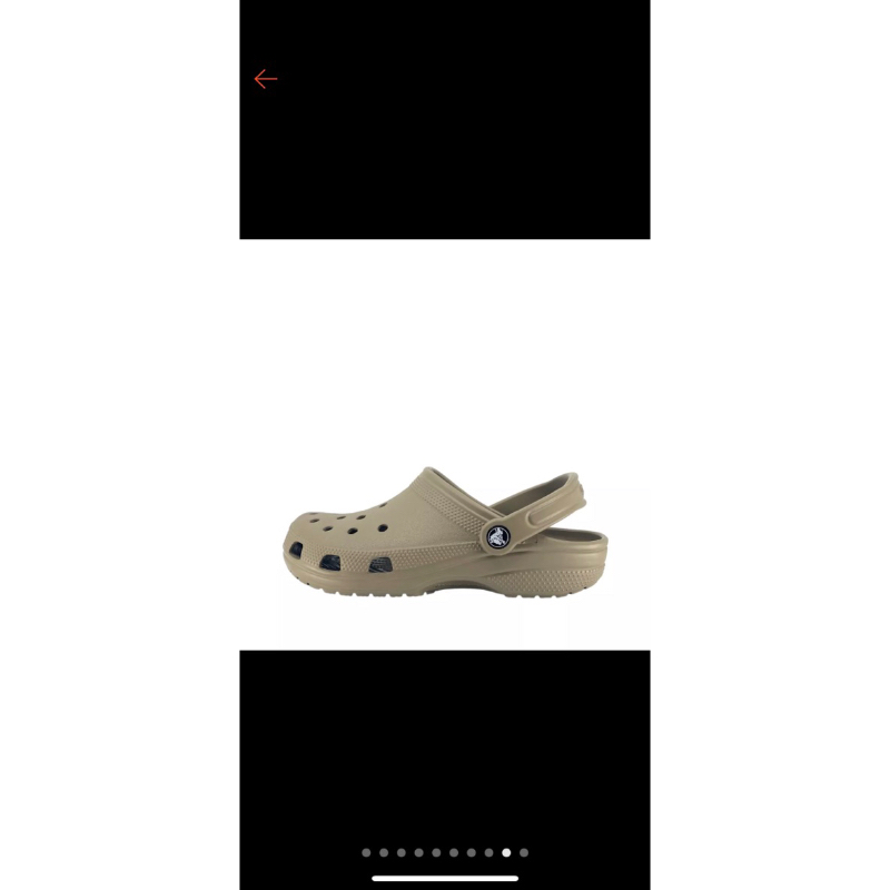 Crocs 新可可色二手鞋款 27cm