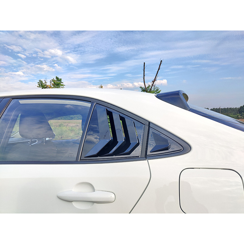 墨燃✿CY 豐田 TOYOTA ALTIS 12代 後三角窗裝飾 百葉窗車貼 車窗改裝飾板 碳纖維 鋼琴黑 改裝配件專用