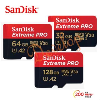 SanDisk Extreme PRO microSDXC UHS-1(V30) 32GB-128GB 記憶卡 公司貨