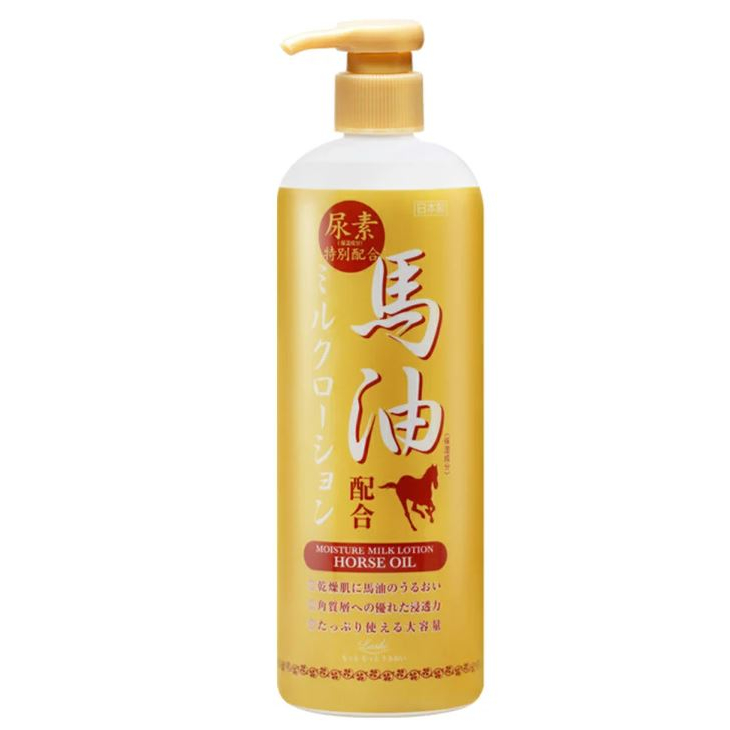 『拔跟麻的大秘寶』日本 金裝 馬油 保濕乳液 485ml 尿素(保濕成分)特別配合 100699