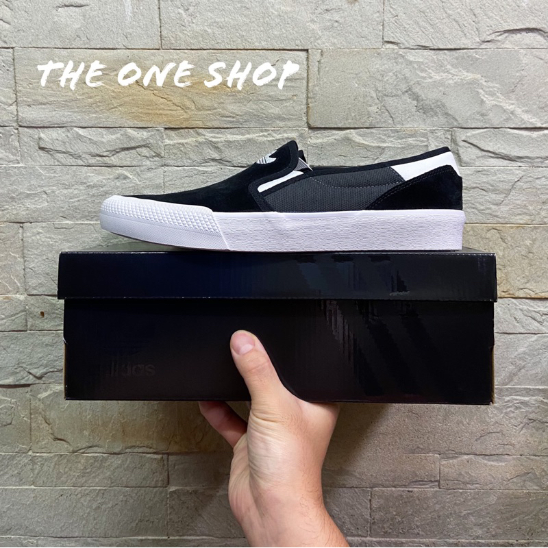 TheOneShop adidas SHMOOFOIL SLIP ON 黑色 懶人鞋 板鞋 滑板鞋 麂皮 IG5268