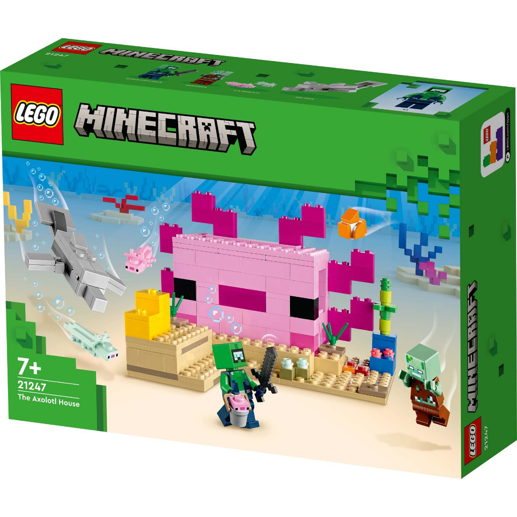 ⭐Master玩具⭐樂高 LEGO 21247 Minecraft The Axolotl House