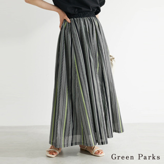 Green Parks 復古多樣條紋設計長裙(6P33L0L0330)