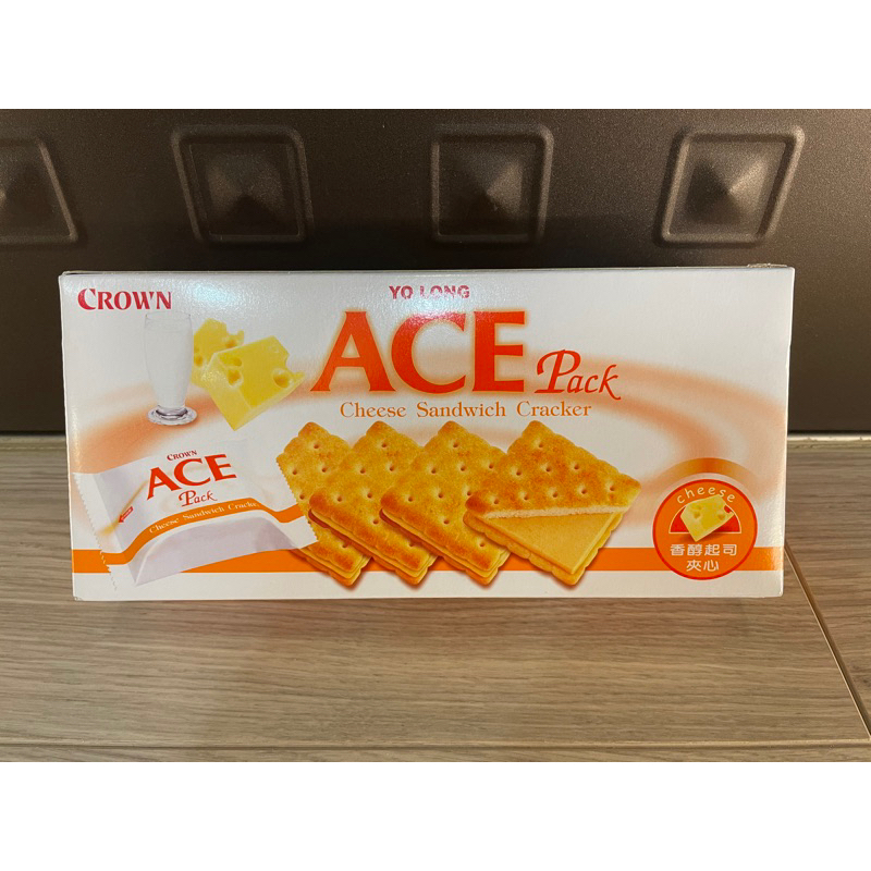 【超低價】韓國 優龍 起司夾心餅乾 8包入 ACE YO LONG 大盒裝 韓國製 CROWN 125g 早餐好選擇