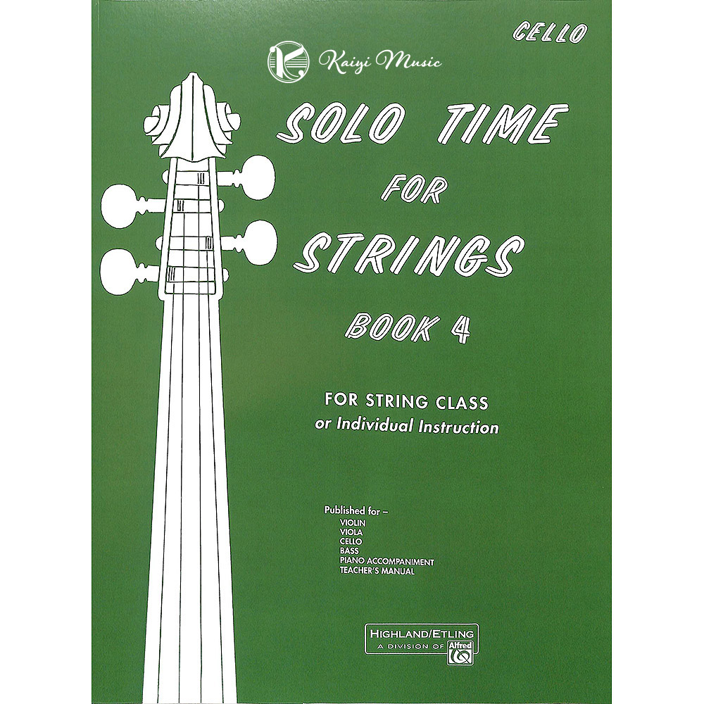 【凱翊︱AF】 Solo Time for Strings大提琴第4冊 Solo Time For Strings Ce