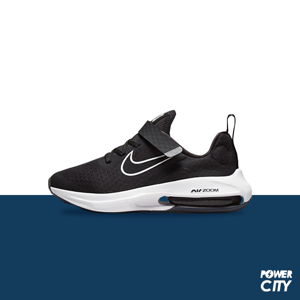 【NIKE】Nike Air Zoom Arcadia 2 運動鞋 魔鬼氈 氣墊 童鞋 黑 中童 -DM8492002