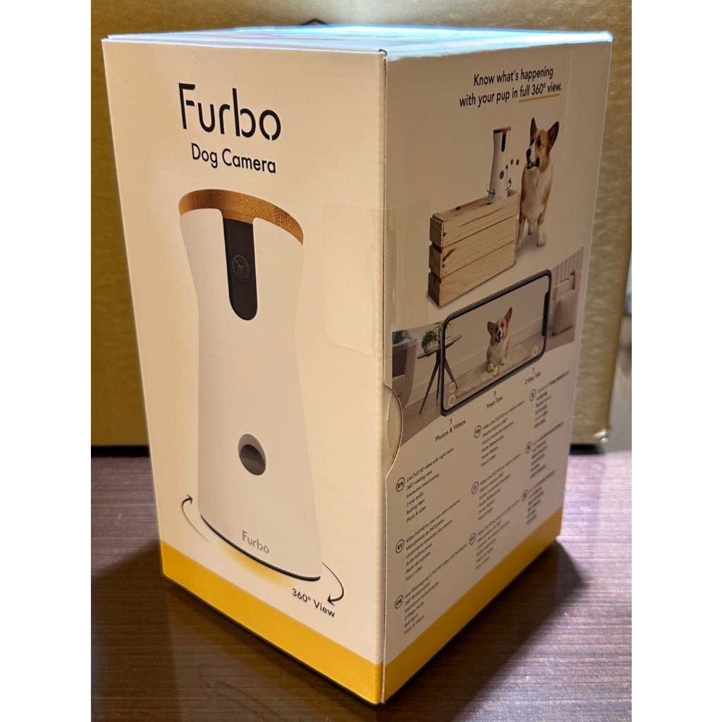 [免運][全新未拆] Furbo 寵物攝影機 360度版 趣味丟零食遊戲