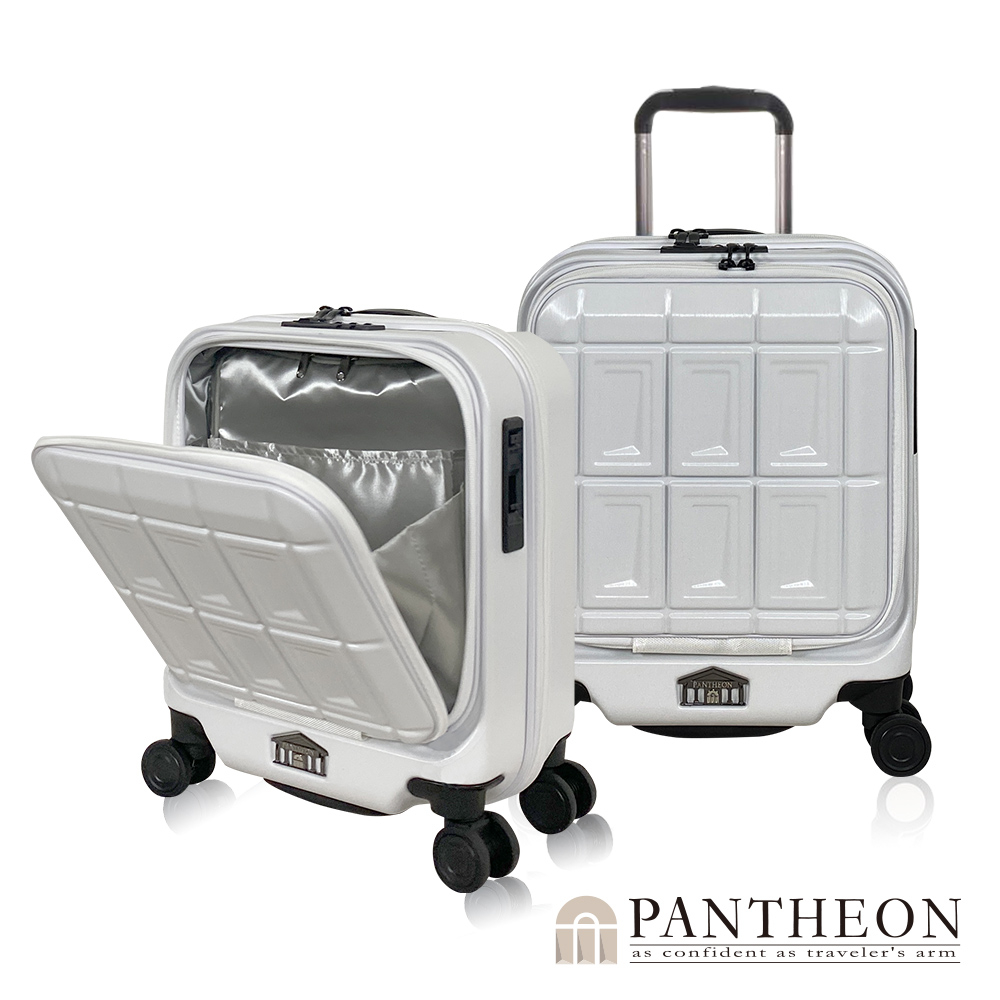 PANTHEON 16吋 三色 迷你商務特助 專利前開式煞車輪行李箱 PTS-4006 BSMI字號R55201