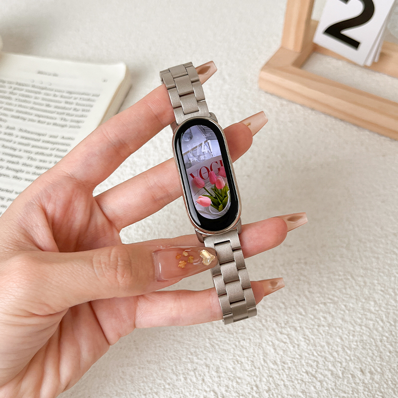 不鏽鋼錶帶 金屬錶帶 小米手環8 替換腕帶 適用小米手環 8 錶帶 小米錶帶 8 NFC 米8錶帶 Xiaomi 手環8