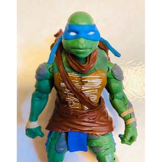 Playmates TMNT Leonardo 2014年忍者龜電影版李奧納多5吋人偶"正版"