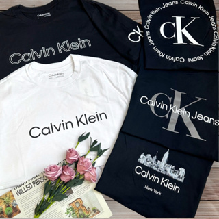 ❤️Calvin Klein CK 男版 短T 短袖 印膠LOGO 短袖上衣 情侶裝 黑白兩色 T恤 現貨