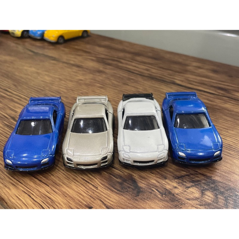 Tomica 多美 絕版 NO.94 Mazda RX-7 馬自達 跑車 4台合售藍色車只有一台
