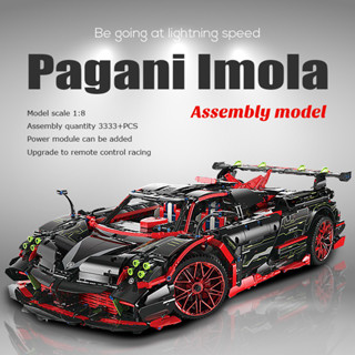 『魔域積木』帕加尼風神伊莫拉 Pagani 拼裝積木跑車 組裝模型 兒童玩具 積木玩具 男生禮物 收藏擺件『臺灣現貨』