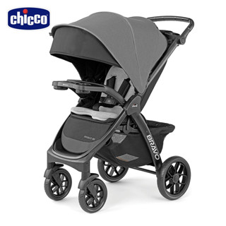 板橋【uni-baby】Chicco Bravo極致完美手推車風尚版(嬰兒手推車) 玄鐵灰