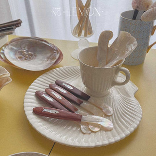 select｜🐚天然海貝殼手工木柄餐具 Shell Tableware