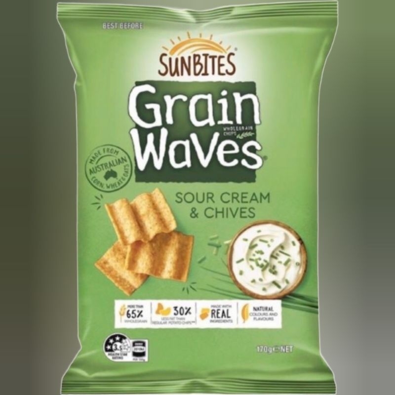 🐨澳洲代購- SunBites Grain Waves 穀物 波浪 洋芋片 5種口味 170g