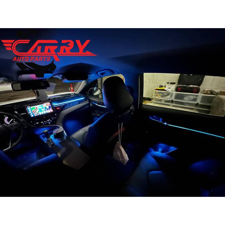 TOYOTA CAMRY8.5代．實裝．專用氛圍燈 幻彩版本/Smart-R LV66安卓機+環景輔助系統