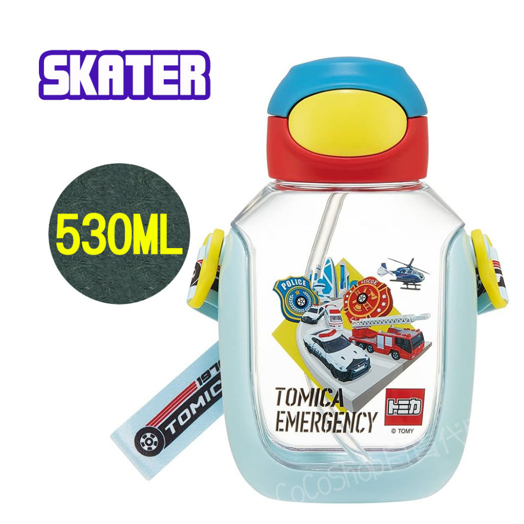 【CoCo日貨代購】日本 SKATER 吸管式 胖胖水壺 ( TOMICA ) 530ML PDSH6DX 汪汪隊 水壺