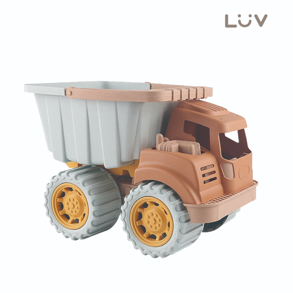 【LUV質感生活】環保小麥稈⼤⼒⼠工程車｜玩具車 工程車 汽車玩具 交通 可拆卸 多功能 萬用車