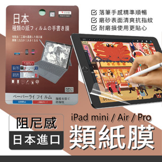日本進口iPad 專用類紙模 iPad Air/Pro適用 仿紙材質 抗指紋 薄透書寫感