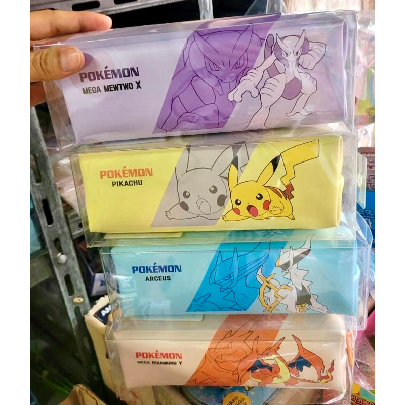 🇰🇷韓國 現貨 POKEMON 寶可夢鉛筆盒 皮卡丘 噴火龍 超夢筆袋 雙影軟殼鉛筆袋 筆袋