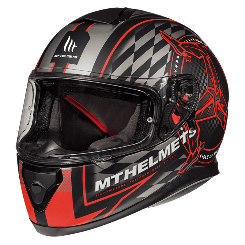 【摩托麻吉】MT HELMET THUNDER 3 SV ISLE OF MAN BLACK RED