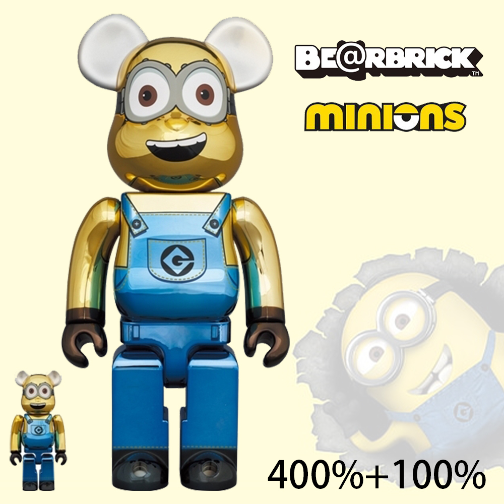 ミニオンBE@RBRICK DAVE CHROME Ver. 1000％即日発送