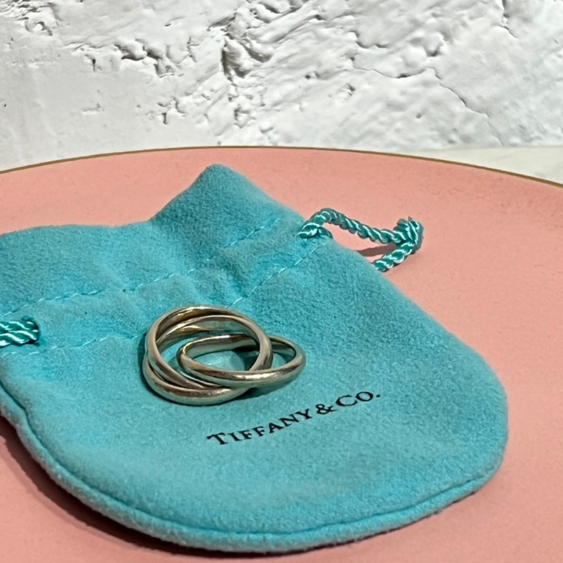 Tiffany&amp;Co.三環純銀戒指