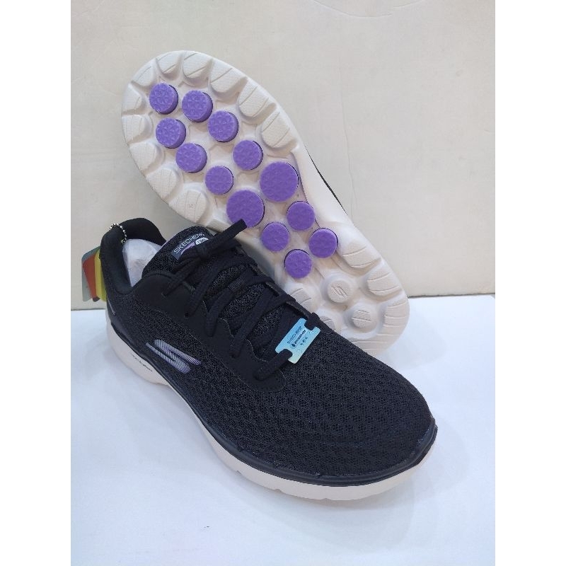 Skechers go walk 6女健走鞋防水款特惠2990/124549/bklv