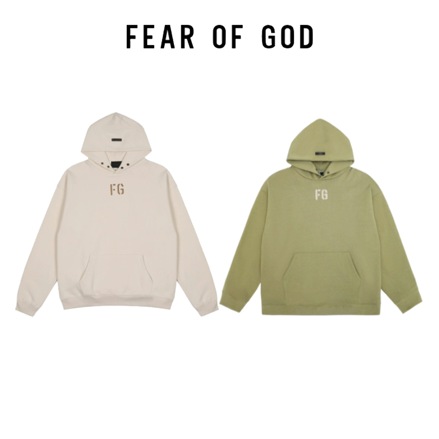 【Mr.W】FEAR OF GOD  7th FOG 英文字母FG大LOGO加絨帽衫衛衣 帽t連帽長袖t恤 寬鬆 簡約