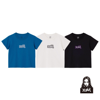 X-girl OUTLINE MILLS LOGO EMBROIDERY S/S TEE 短T 105233011015