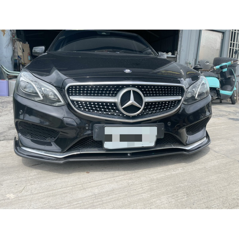 Benz 賓士 W212 LCI 小改款 AMG V款 卡夢 carbon 前下巴