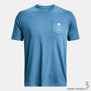 Under Armour UA 男裝 短袖上衣 棉質 藍【運動世界】1379546-467