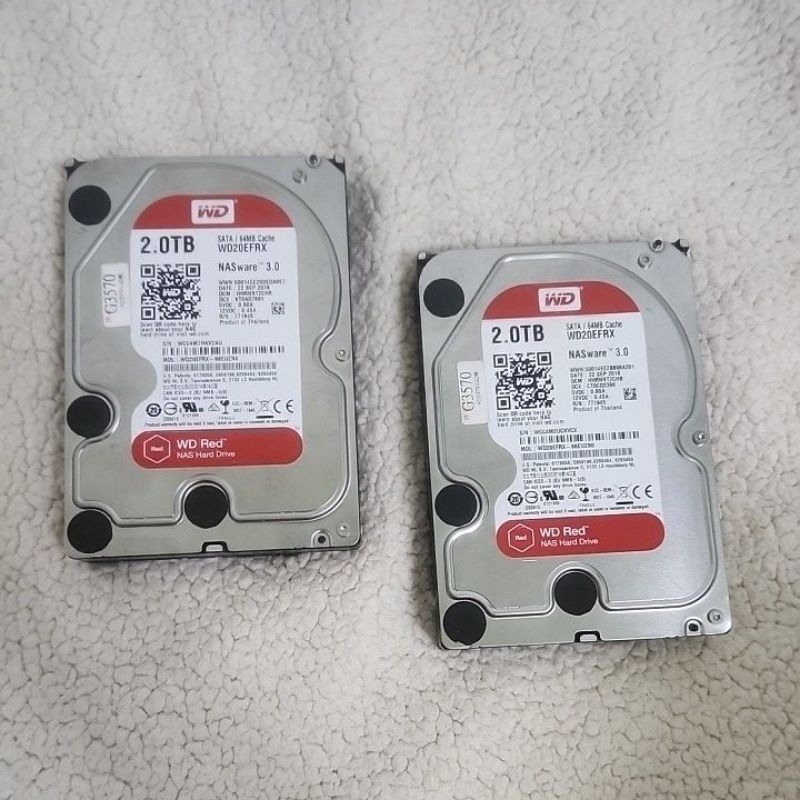 WD red Hdd 2t二手硬碟