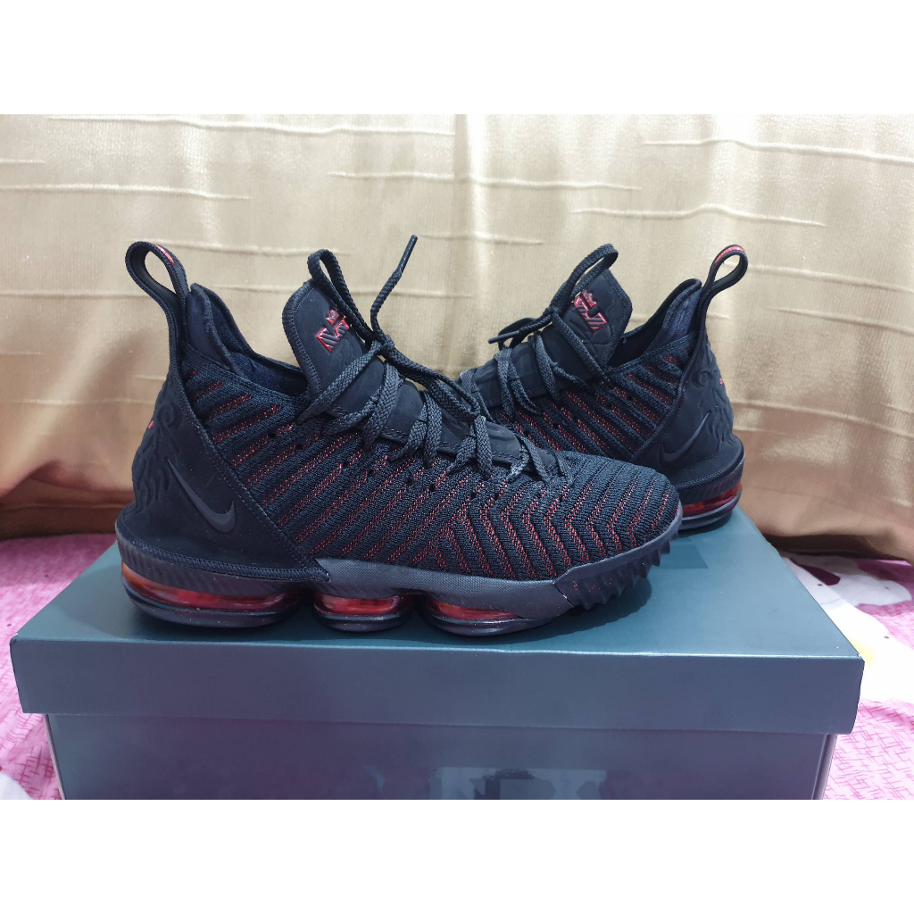 【my鞋】Lebron 16 黑紅 US9 (版徧大US9~9.5可穿)