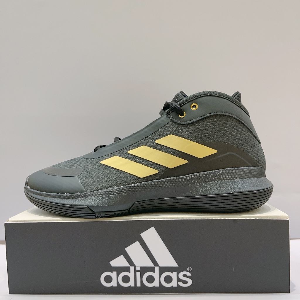 ADIDAS Bounce Legends 男款  籃球鞋 黑金 彈力中底 IE9278