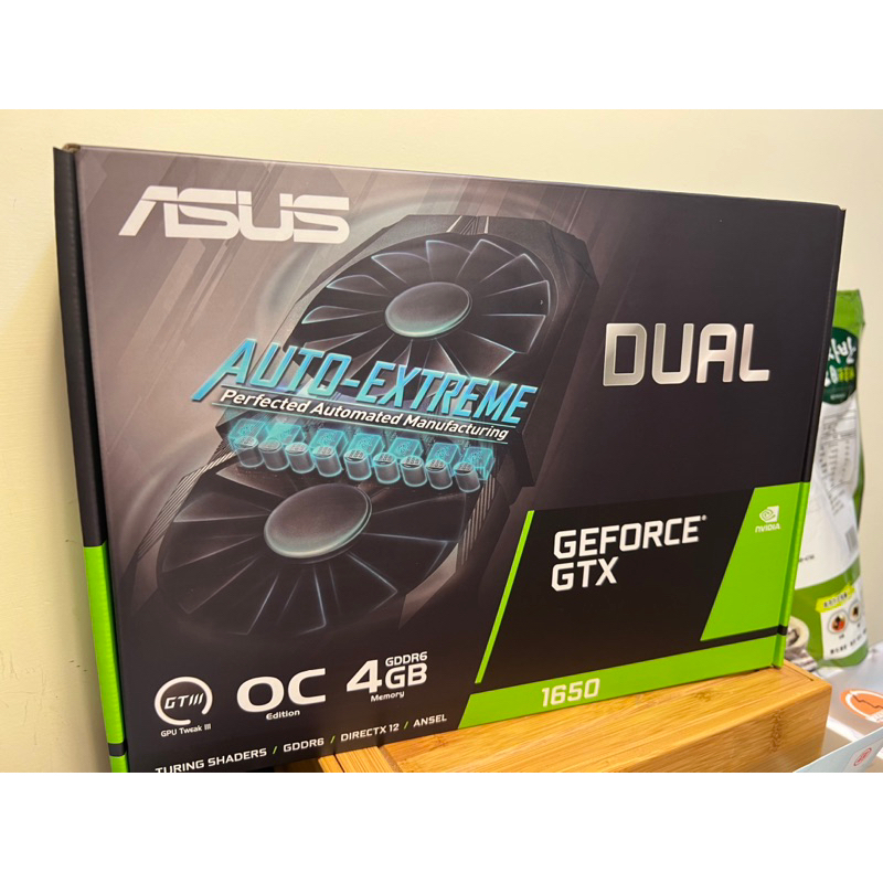 Asus Geforce GTX1650 OC DDR6 雙風扇 2023/7/24 原價屋購買 幾乎全新 原廠保固3年